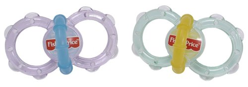 Childrens Toyshop   : Fisher Price Set of two Silicone Infant Soothers 0-6 months