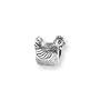 Chicken Charm in Sterling Silver for 3mm Reflections, Expression, Kera, Pandora and SilveRado Bracelets & Necklaces