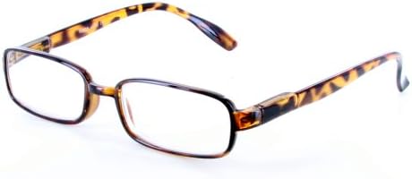 Ambassador R302S Square Fashion Reading Glasses with Modern Tortoise Rims for Youthful Men &amp; Women Who Read in Style (+1.50, Tortoise)