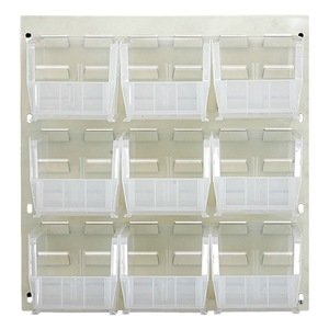 clear open front storage bins