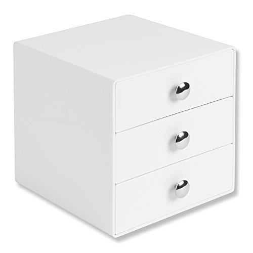 Interdesign 3 drawer storage organizer for cosmetics, makeup, bea…