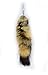 URSFUR Coyote Tail Bag Charm Pendant (16 Inches, silver & Primary tail)