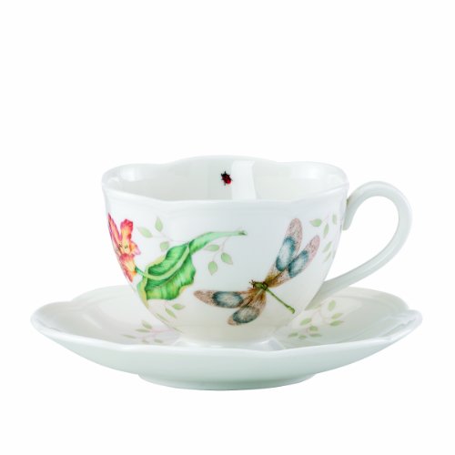 Lenox Butterfly Meadow Dragonfly 8-Ounce Cup and Saucer Set On Sale