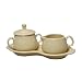 Fiesta Covered Creamer and Sugar Set with Tray, Ivory