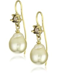 Vibes "Fairytale" 18k Gold South Sea Pearl Diamond Earrings
