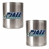NBA Utah Jazz Two Piece Stainless Steel Can Holder Set