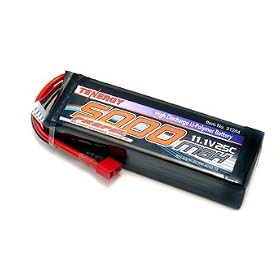 11.1V 5000mAh 25C Li-Polymer Battery Pack with Deans Connector for RC cars from Battery Packs