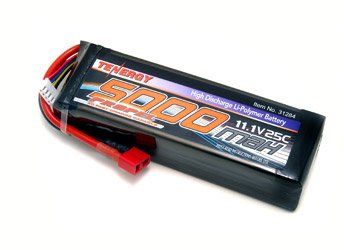 11.1V 5000mAh 25C Li-Polymer Battery Pack with Deans Connector for RC cars