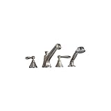 Grohe K25076-18172-EN0 Somerset Roman Deck Mount Tub Filler, Brushed Nickel [並行輸入品]