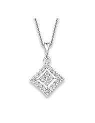 Shaped - Diamond And 18K White Gold Pendant