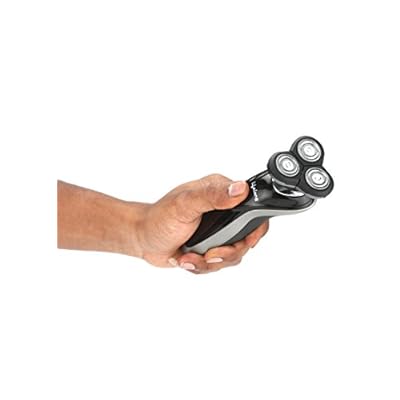 Lifelong Flexible 3-head Wet and Dry Electric Shaver for Men (Grey)