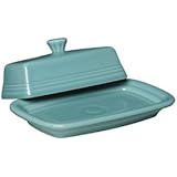 Fiesta Covered Butter Dish, X-Large, Turquoise