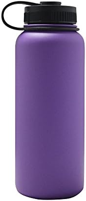 Vatna Authentic Bottles Insulated Wide Mouth Stainless Steel Water Bottle, Outdoor Sports Cups 32-ounce (Lavender purple)
