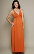 The Olian Rayon Knit Knot Front Maxi Dress