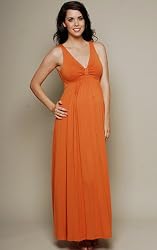 The Olian Rayon Knit Knot Front Maxi Dress