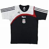 アディダス リバプール Tシャツ ジュニア ブラック×ホワイト