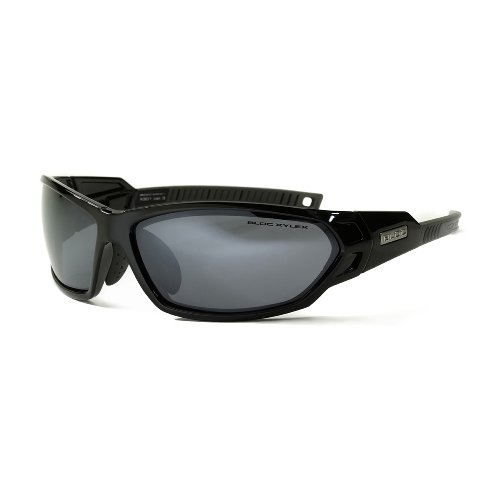 Bloc - Scorpion - Lunettes de soleil - Avec verres fumes S15 et monture noire brillante