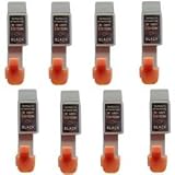 8 Black Cartridges for Canon Smartbase MPC200 / MPC 200 Compatibles BCI-24BK ink cartridges by GFS