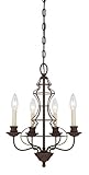 Quoizel LLA5004RA Laila 4 Light Chain Hung Chandelier