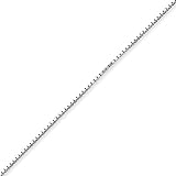 Sterling Silver 1.1mm Box Chain Bracelet - 10 Inch