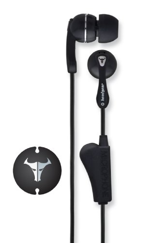 HeadGear EBH Series Earphones for iPod, iPhone, MP3, with In-Line Microphone EBH-211, Black/Chrome Accent (Black Cable) HeadGear EBH Series Earphones for iPod, iPhone, MP3, with In-Line Microphone EBH-211, Black/Chrome Accent (Black Cable)