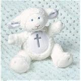 Mary Meyer Christening Plush Rattle, Lamb