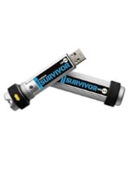 Silver Corsair Flash Survivor 16GB USB 3.0 Flash Drive, Rugged Design
