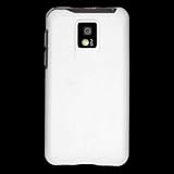 Snap on Hard Plastic RUBBERIZED WHITE Cover Sleeve Case for LG P999 / G2X / ....