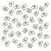 Real Silver Plated Earring Backs (Earnuts) Med. (100)
