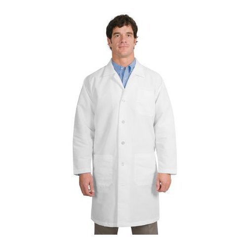 CornerStone; - Full-Length Lab Coat. >> XL,White