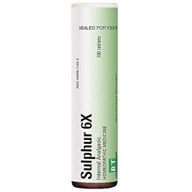 Boericke & Tafel - Sulfur 6x, 100 tablets