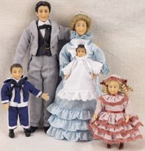 Dollhouse Miniature The Clark Family