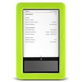 Barnes & Noble Nook E-reader E Reader GREEN Soft SILICON SKIN SLEEVE CASE Cover Pouch Carrying Bag