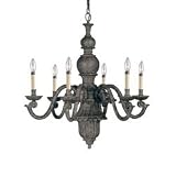 Savoy House 127-6-72 6 Light Single Tier Chandelier in Rustic Bronze