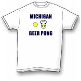 Michigan Beer Pong T-Shirt Standard Cotton
