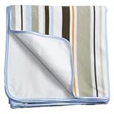 JJ Cole Blue Stripe Swaddle Blanket