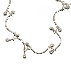 Adjustable Fancy Grapevine Toggle Necklace in 925 Sterling Silver