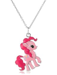 My Little Pony Girls Fine Silver Plated Pinkie Pie Pendant Necklace, 18"