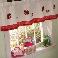 Lady Bug Yard Valance