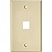 SCP Wire & Cable Almond Keystone Style Standard Wall Plate - 1-Port Image