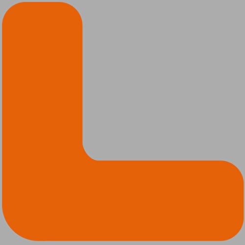 EZ Stripe DSEZ-CR6-O-KIT Rounded Corners Indispensable Marking Tools, 6" x 6" x 2", Orange (Pack of 50)