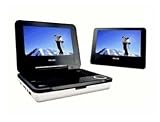 Philips PET 718 Tragbarer DVD-Player inkl. Zusatzdisplay schwarz/weiss