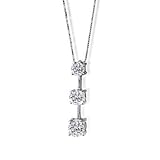 14k White Gold Diamond Pendant ( 1 ct. tw.)