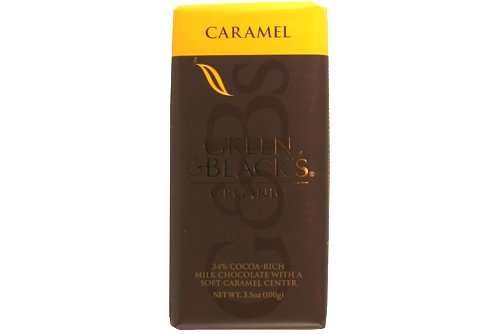 Green & Black's Single Bar Organic Milk Chocolate Caramel by Cadbury Adams
