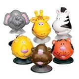 12 Zoo Animal Pop Up Toys