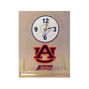 Auburn Tigers Clear Desk Clock NCAA College Athletics Fan Shop Sports Team Merchandise by 