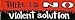 Infamous Network - There Is No Violent Solution - Classic Full Size Bumper Stickers