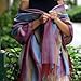 NOVICA Silk shawl, 'Magic'