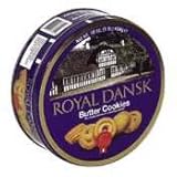 Advantus Danish Butter Cookies, Reusable Tin, 16 Oz