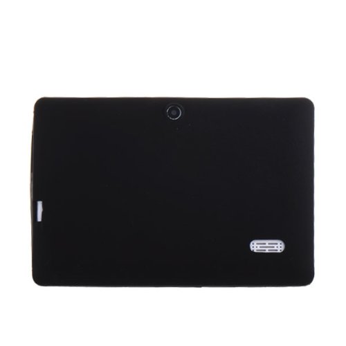 OFTEN Multi-color Soft Silicone Protective Back Cover Case For 7 Inch Android Tablet PC (Black)